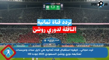 تردد مجاني.. كيفية استقبال قناة ثمانية على نايل سات وعربسات لمتابعة دوري روشن السعودي 2025 جودة HD